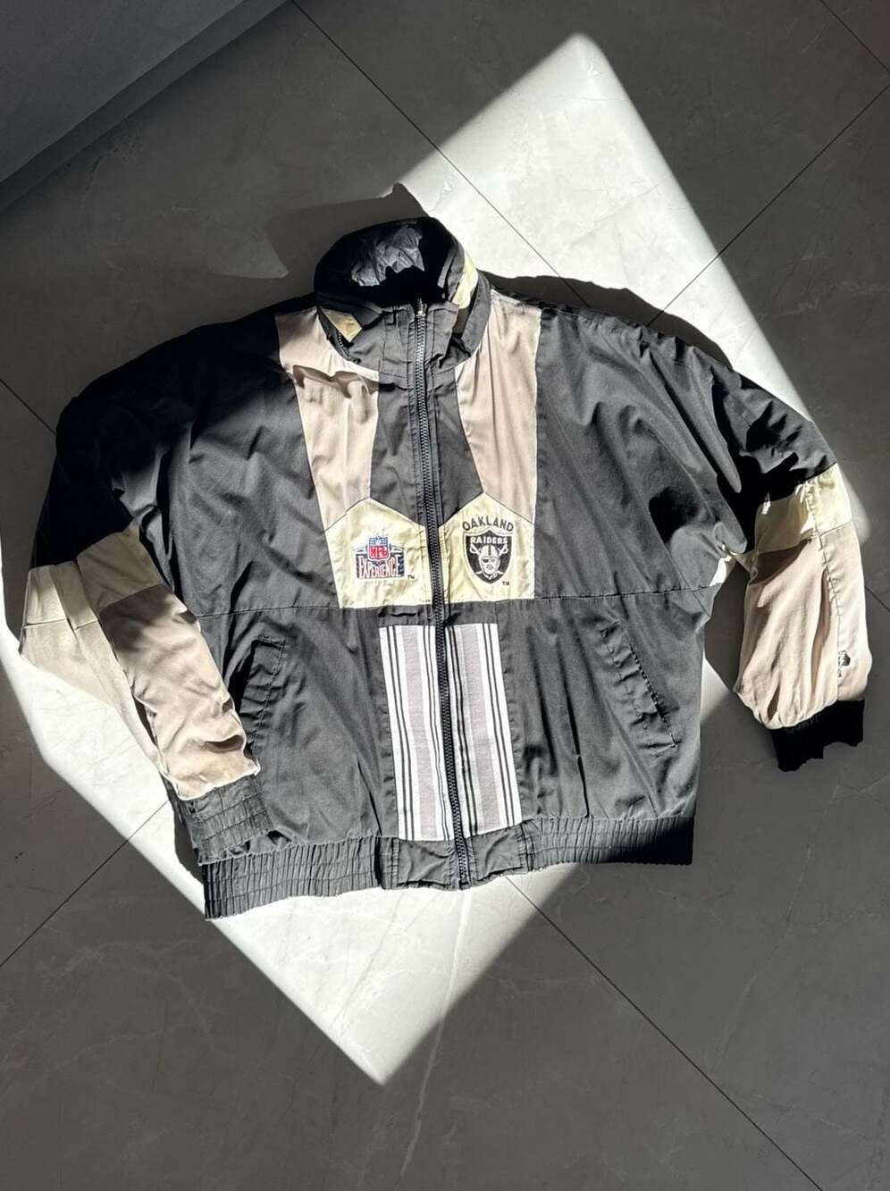 Vintage Oakland Raiders Reversible Jacket Puffer Parka 90s XL